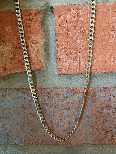 Cuban link chain 14k - chain, gold