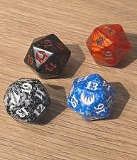 Official Magic The Gathering Game Dice MTG x4