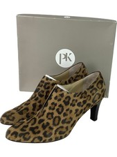 Peter Kaiser Leopard Print Heeled Shoes Size 7 Leather Lining