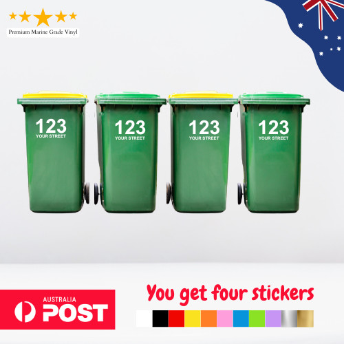 Four wheelie rubbish garbage - four,
