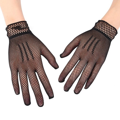 Classic white lace mesh - lace, gloves