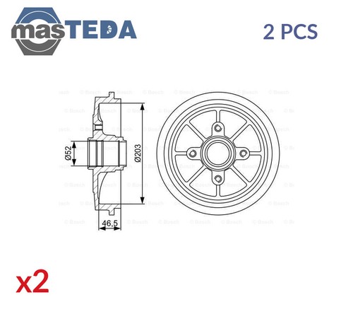 986 477 126 brake drum - 986,