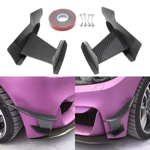 Carbon fiber car canards front - carbon,