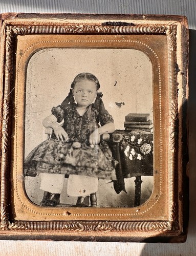 Ambrotype cute little girl - ambrotype,
