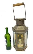 Vintage Brass Ships / Trench / Wardroom Lantern Lamp WWII 1940 by Bulpitt & Sons