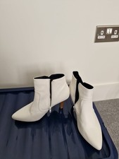 Womens White Ankle Boots Size