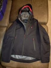 Polo Ralph Lauren Navy Blue XL Performance Hooded Rain Jacket Coat BNWOT 0581