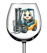 12x Colourful Forklift Truck