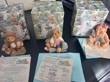 3 x cherished teddies ornaments. 1999.