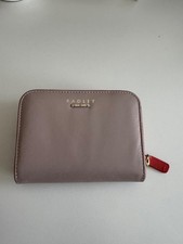 Radley London leather small rose pink,wallet purse women zip bi fold VGC women