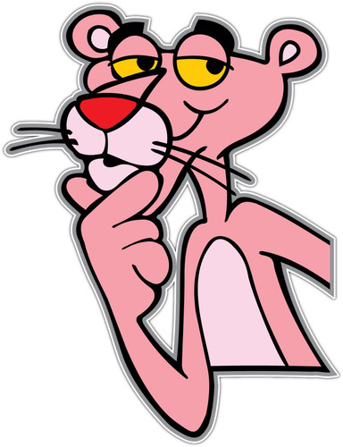 The pink panther cartoon - cartoon, car