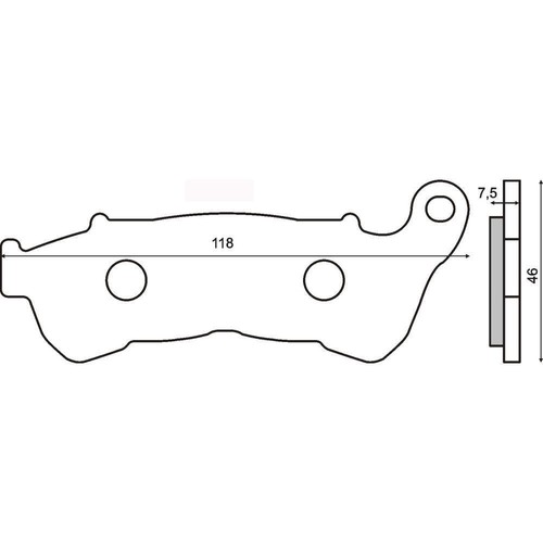 Front brake pads honda vfr - front,