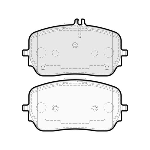 Brake pads set - pads, for