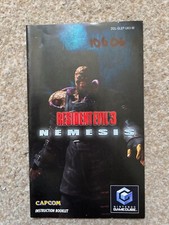 Resident Evil 3 (Nintendo GameCube) PAL Manual / Instruction Booklet Only