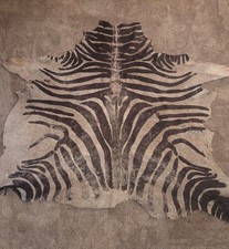 Real Zebra Skin Rug Hide