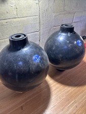 Anchor Marine Black Through Buoys  X 2 New Old Stock Unused But shop Soiled