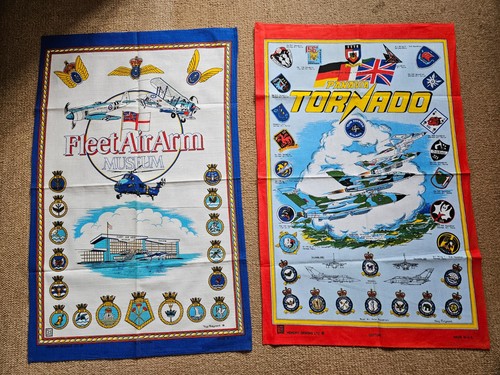 Vintage tea towels - 2x,