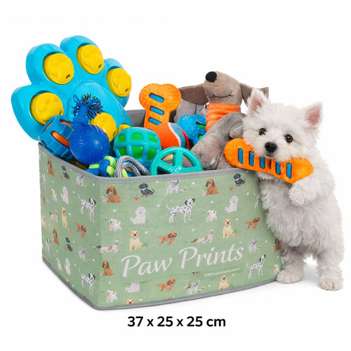Dog puppy toy storage - dog, box