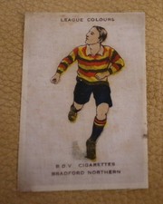 RUGBY LEAGUE 1920 SILK BRADFORD NORTHERN GODFREY PHILLIPS BDV CIGARETTES
