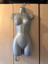 White  HIGH QUALITY HALF HANGING MANNEQUIN TORSO BODY FORM DISPLAY BUST