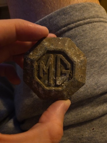 Vintage metal car badge - metal,
