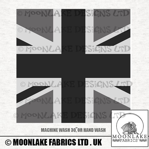 Black and grey union jack - black,