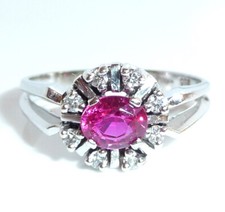 Ring 585 gold White gold 016ct