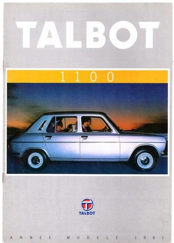 Talbot simca 1100 1980 - talbot, 1980-81