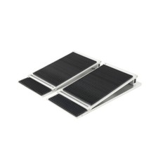 1Pair Threshold Ramp Wheelchair Entry Aluminum Alloy Adjustable Mobility NEW