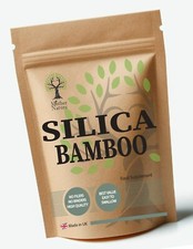 Silica Capsules 400mg Clean Natural Silicon Bamboo Powder Best Vegan Supplement