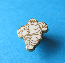 Vintage Michelin Bibendum Man Running Pin Badge, Enamel. VGC