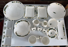 Angela Wills Wedgewood Wild Strawberry Assorted Christmas 16 pc Bone China Set
