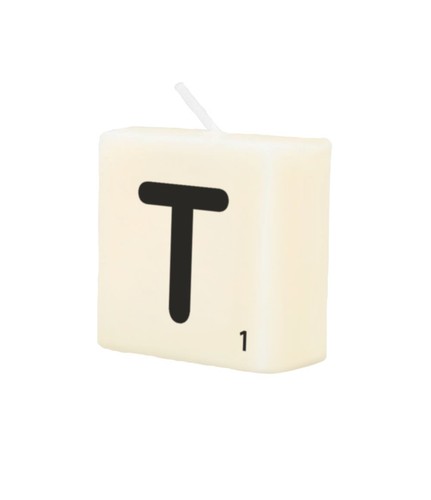 Letter candle - candle, t