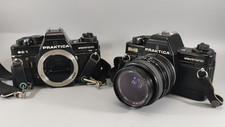 Praktica Electronic 35mm Slr Film Camera BMS & BC1 W/ Prakticar PB 35-70mm Lens