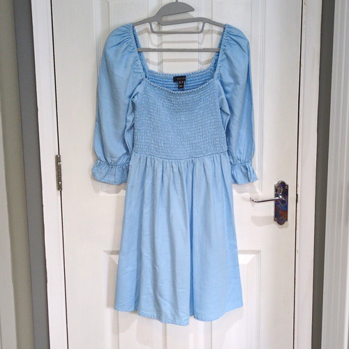 New look blue smocked - new,