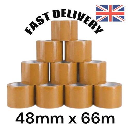 Strong brown tape buff parcel - strong,