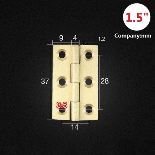 Quality solid brass butt hinge - solid,
