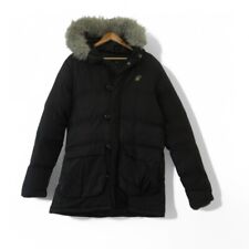 Sik Silk Coat Size Medium Black Polyamide Men's Logo Classic Hooded Preloved 