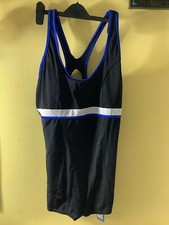 Women's Black & Blue Legsuit