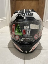 Nolan N87 Motorcycle Helmet Size S Fitted with Senna Bluetooth Radio and Mic