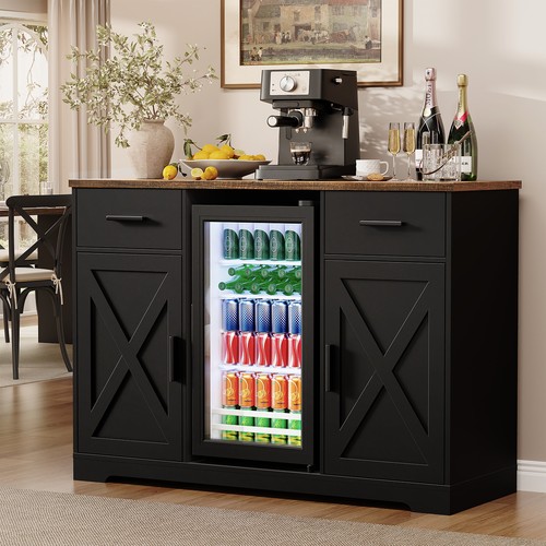 Farmhouse bar cabinet - farmhouse,