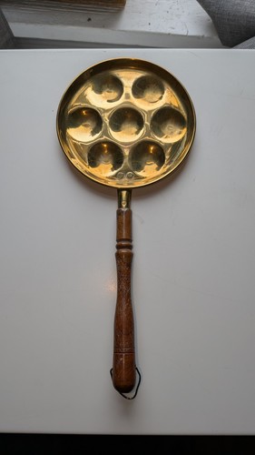 Vintage solid brass poffertjes - vintage,