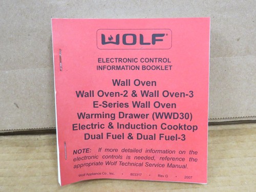 Wolf electronic control - electronic,