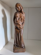Vintage wooden carved - wooden, madonna
