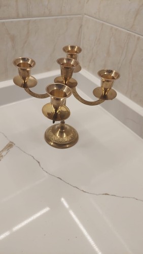 Vintage brass candelabra - vintage, 5