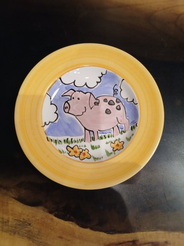 Whimsical pig decoware cork - pig,,
