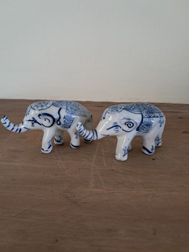 Pair vintage ceramic - pair, of