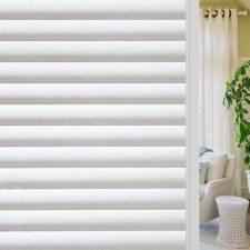 rabbitgoo Rainbow Frosted Window Film Privacy Stained Cling Static Glass Sticker