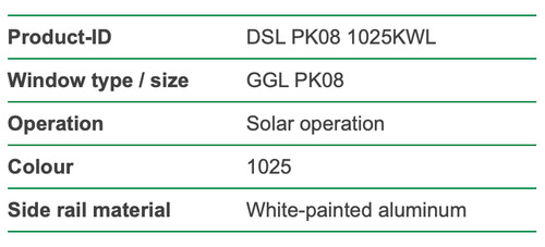 Solar velux blind - velux,