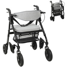 HOMCOM 2-in-1 Mobility Walker